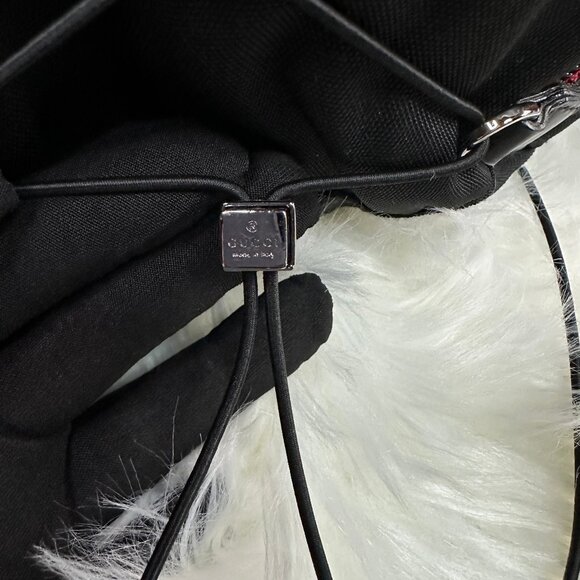 ❌SOLD❌ Authentic Gucci Sherry Line Web Nylon Backpack - Picture 8 of 15